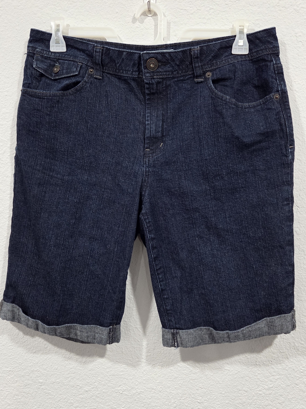 St. John's Bay Dark Blue Denim Bermuda Shorts